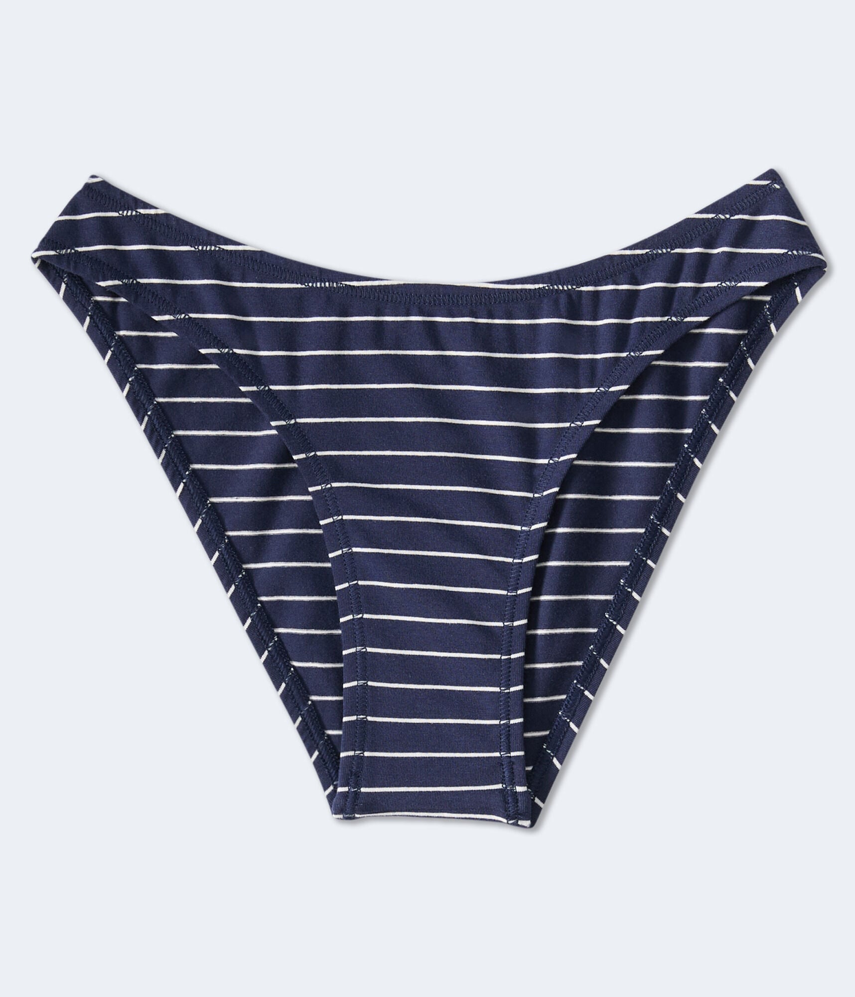 Striped High-Cut Cheeky