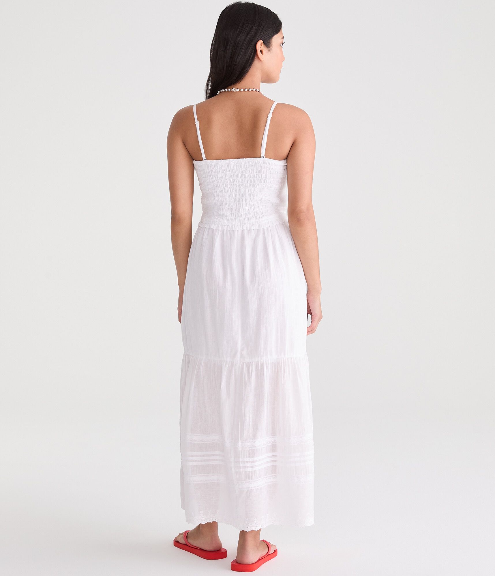 Solid Strapless Tube Midi Dress