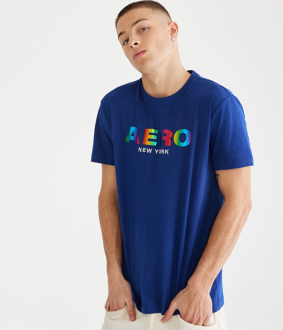 Aero Rainbow Foil Pride Graphic Tee