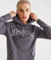 Aeropostale Arch Washed Pullover Hoodie