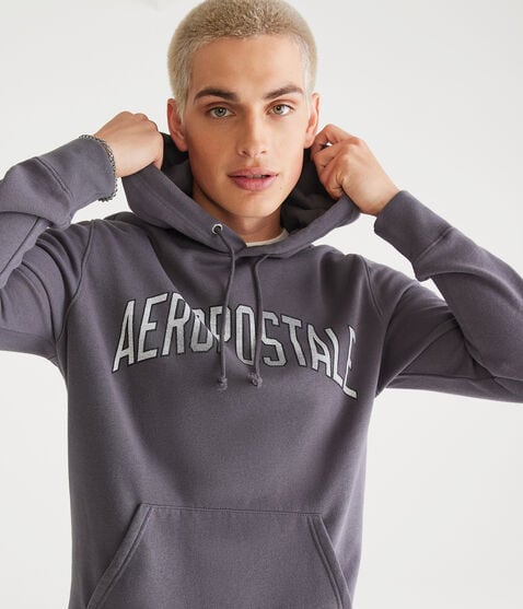 Aeropostale Arch Washed Pullover Hoodie