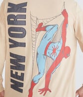 Marvel | Aero Long Sleeve Spider-Man NYC Relaxed Graphic Tee
