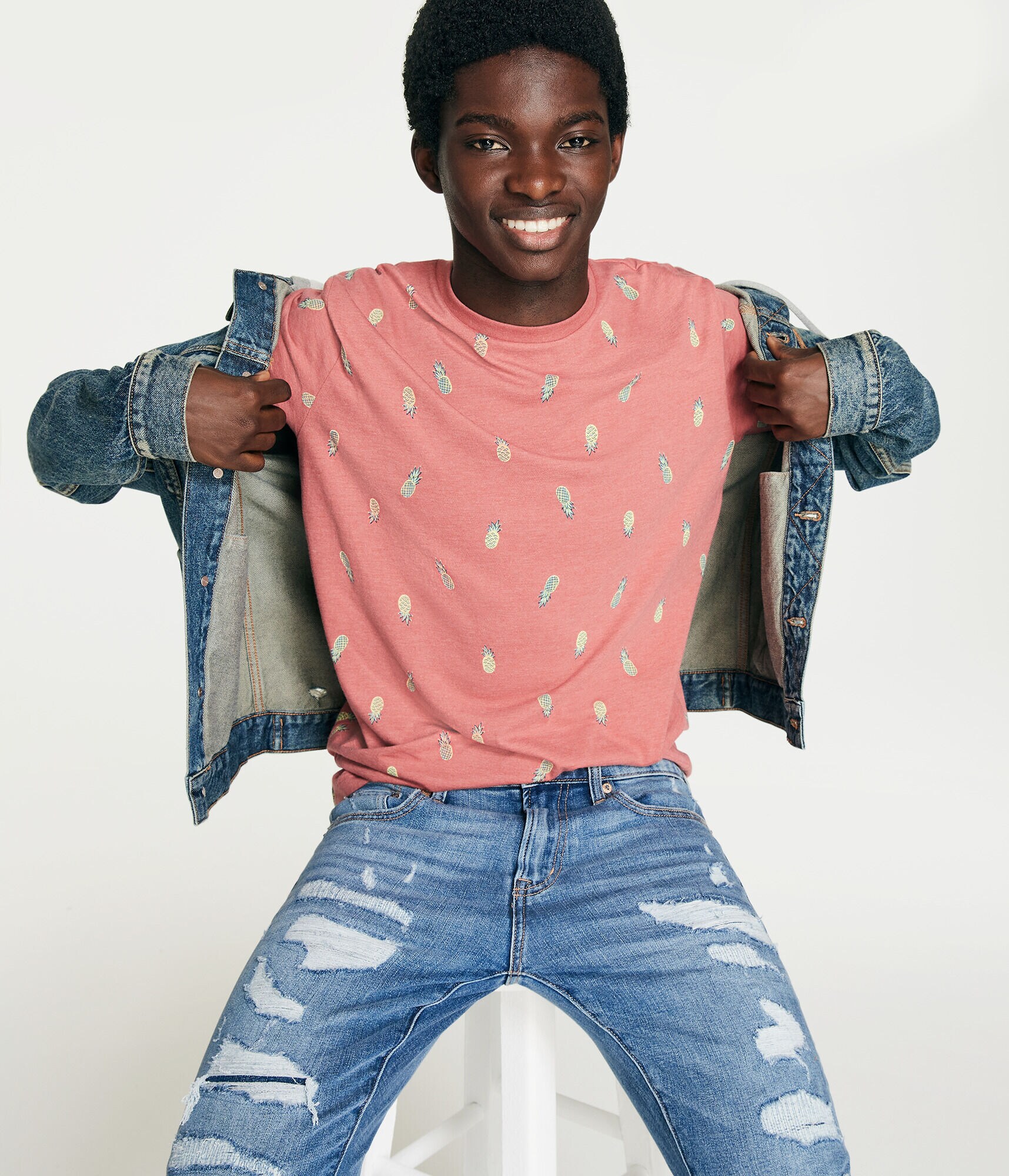 Allover Pineapple Graphic Tee