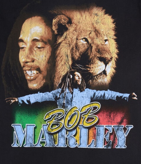 Bob Marley Lion Relaxed Graphic Tee Bob Marley Lion Relaxed Graphic Tee