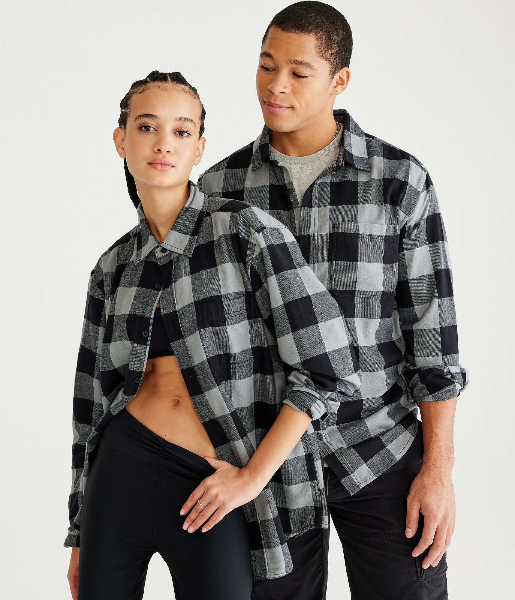 Long Sleeve Buffalo Check Softspun Flannel Shirt