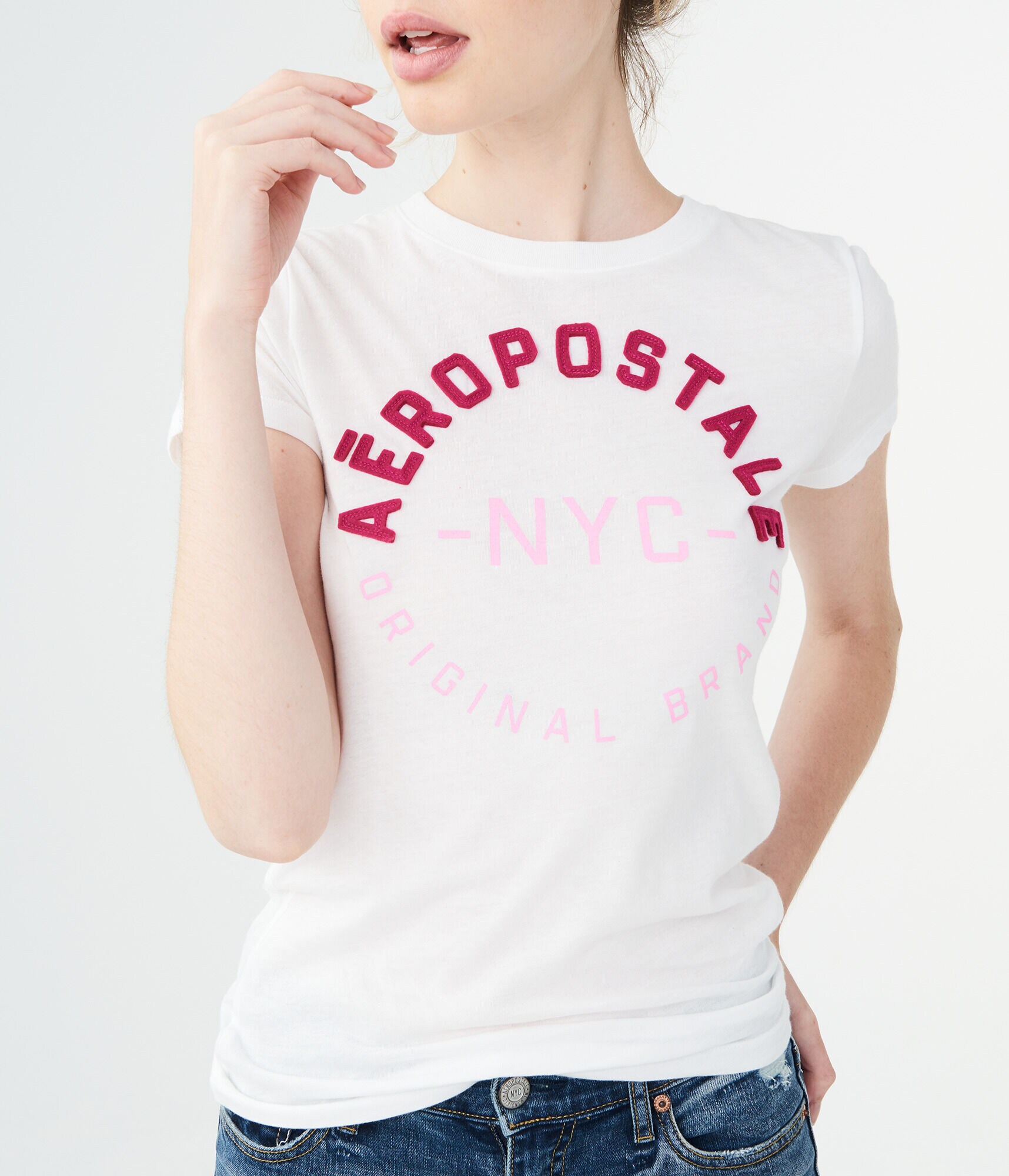Aeropostale Original Brand Circle Graphic Tee