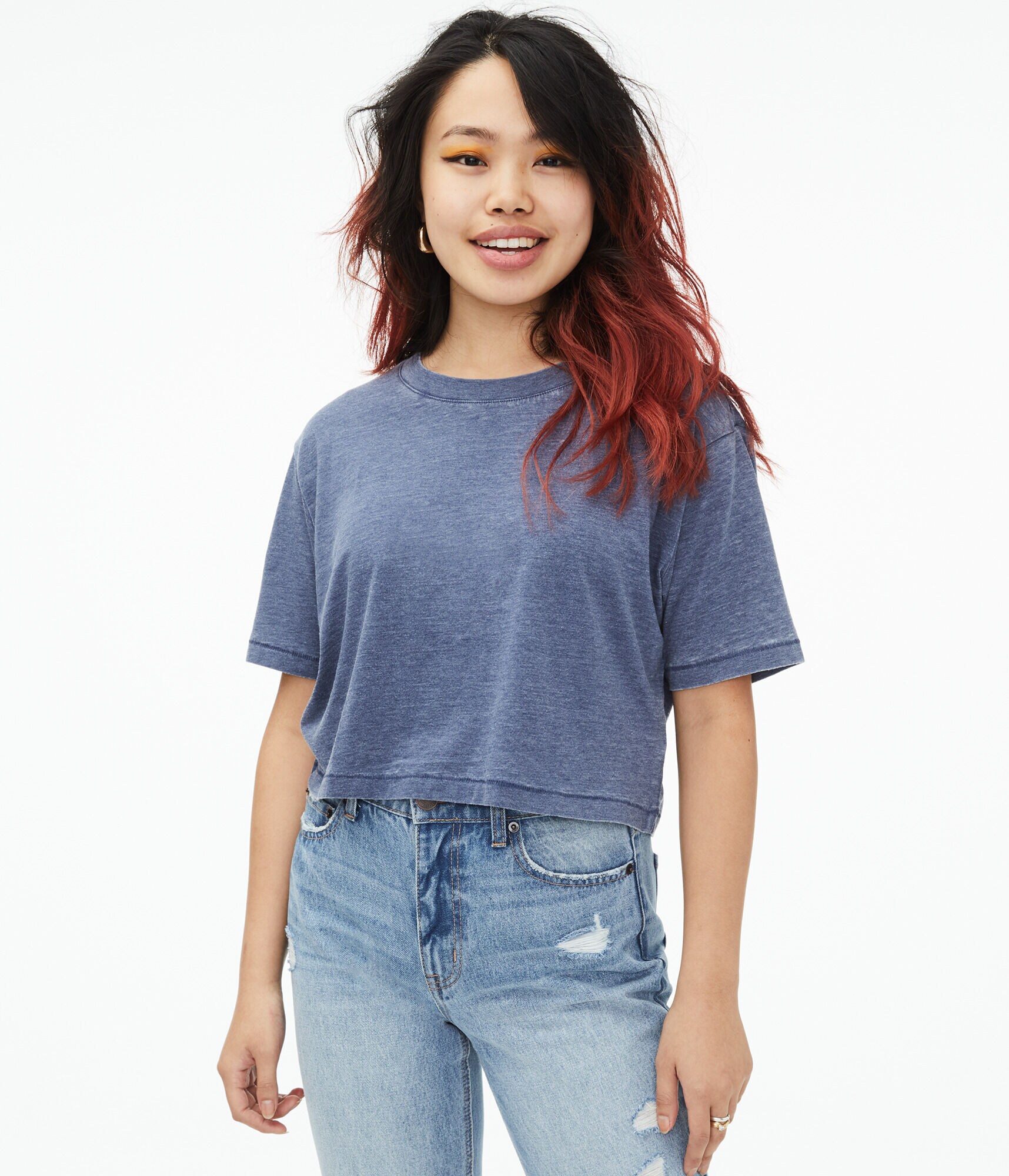 Boxy Cropped Crew Tee