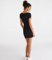 Seriously Soft Sculpt Solid Square-Neck Bodycon Dress