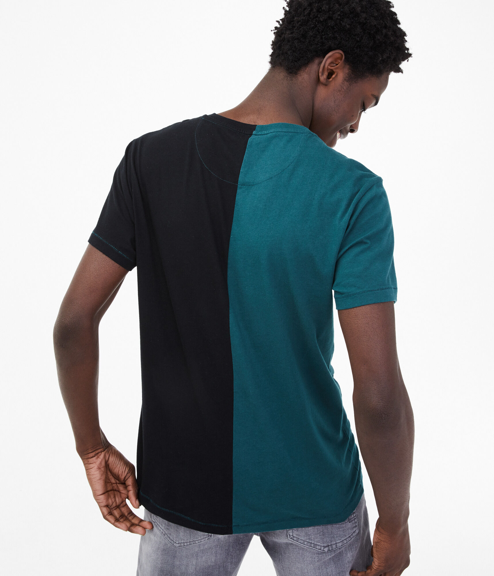 Aeropostale USA Colorblock Graphic Tee