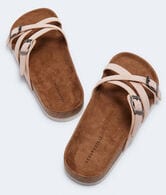 Crisscross Cork Slide Sandal