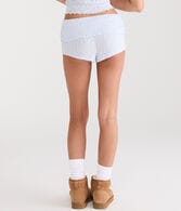 Floral Fold-Over Knit Sleep Shorts