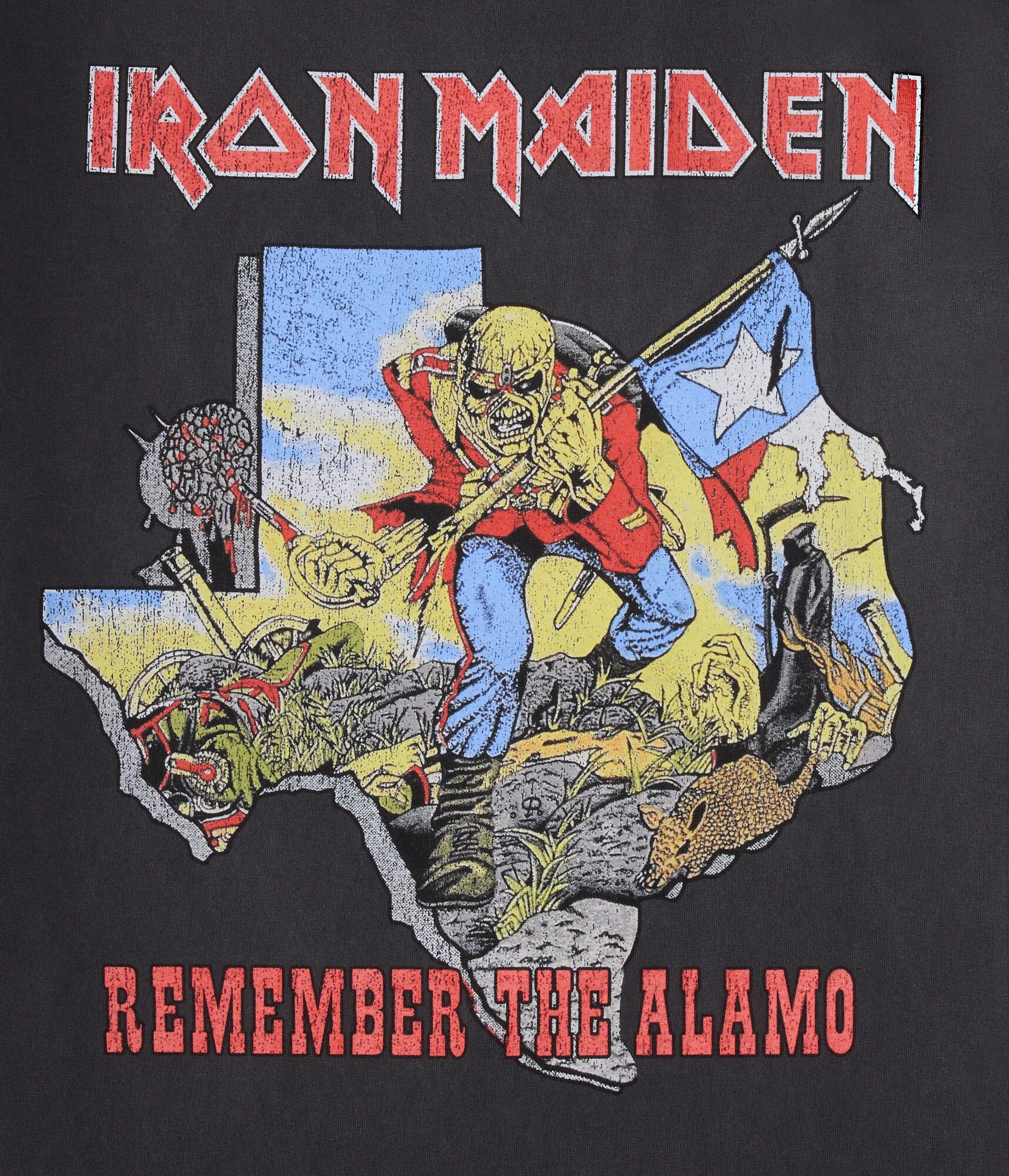 Iron Maiden Remember The Alamo Relaxed Graphic Tee