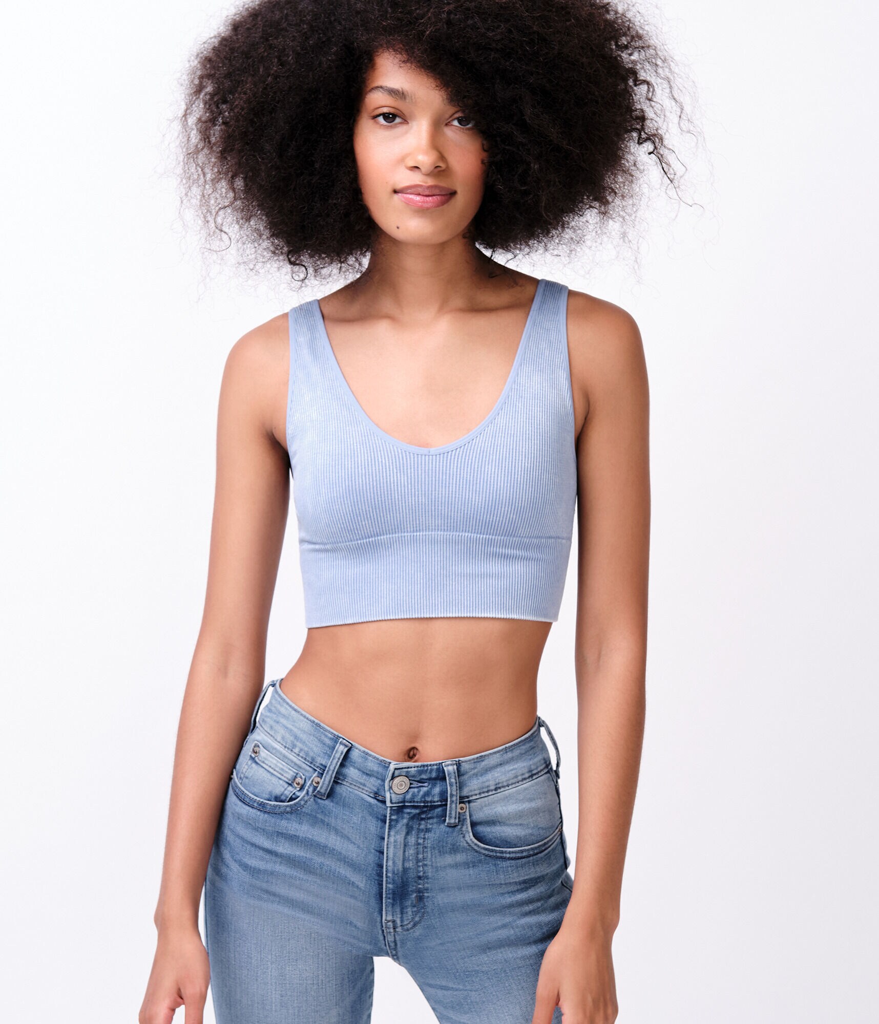 ribbed seamless bralette