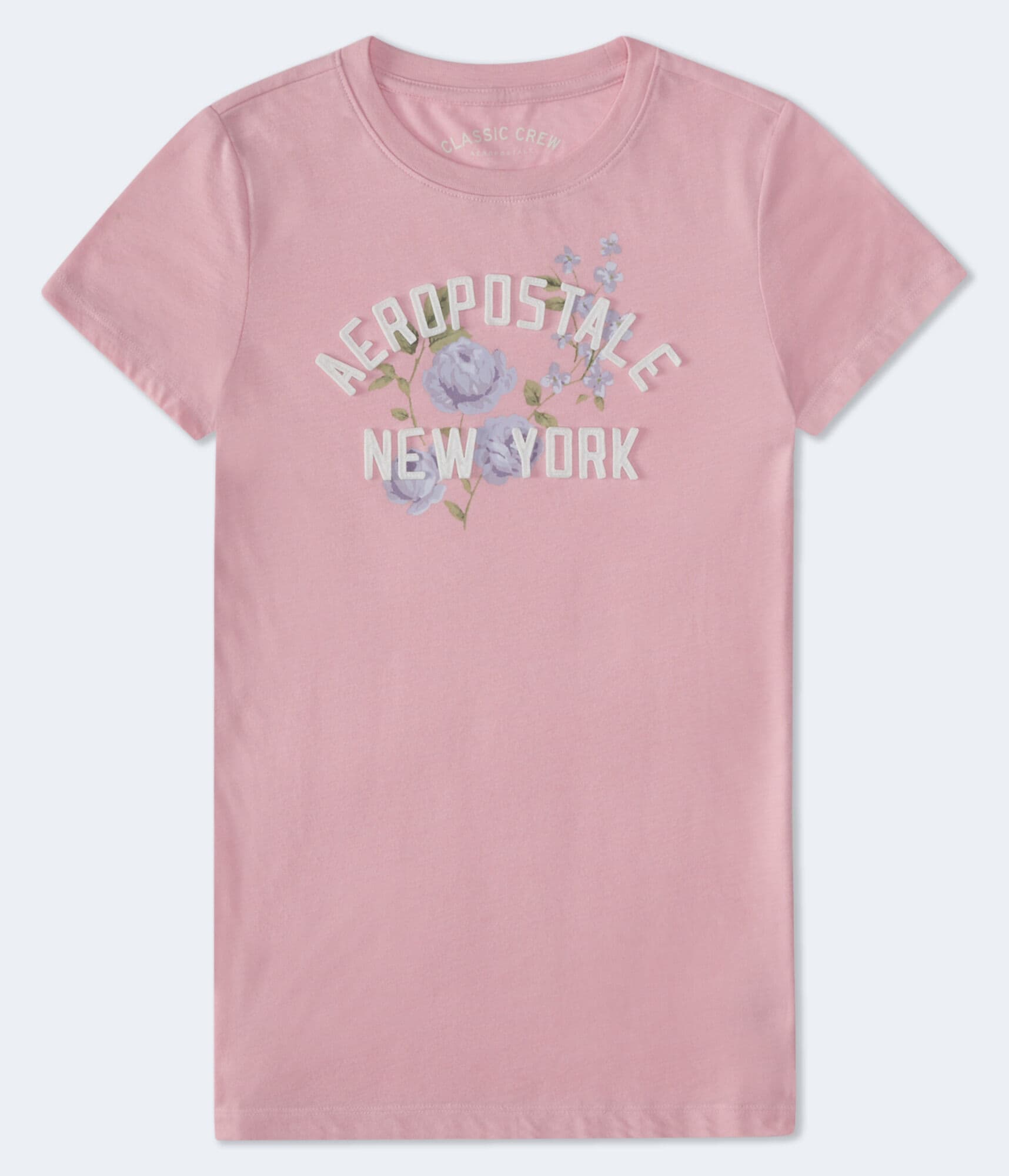 Aeropostale Arch Floral Appliqu&eacute; Graphic Tee