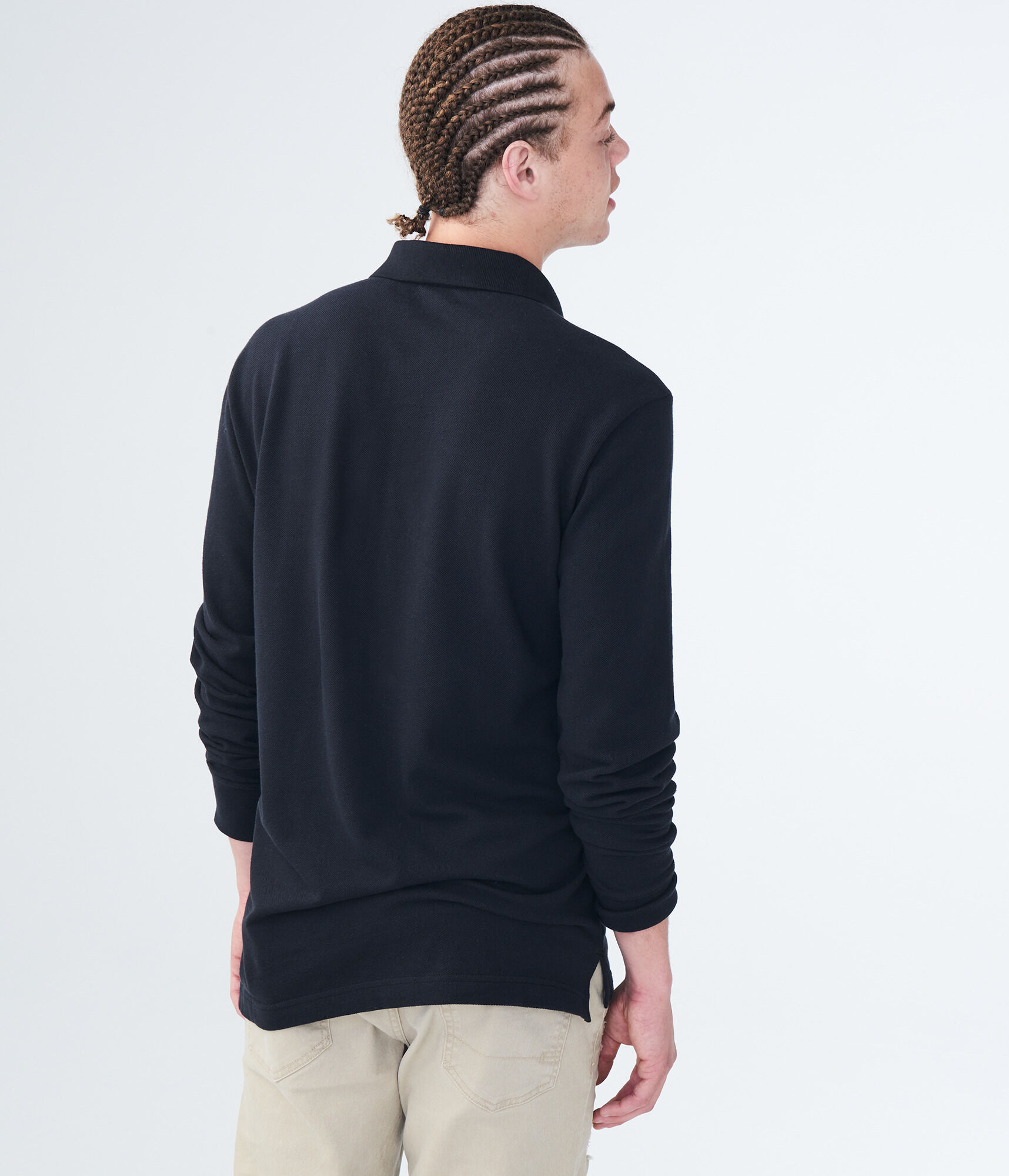 Long Sleeve Uniform Piqu&eacute; Polo