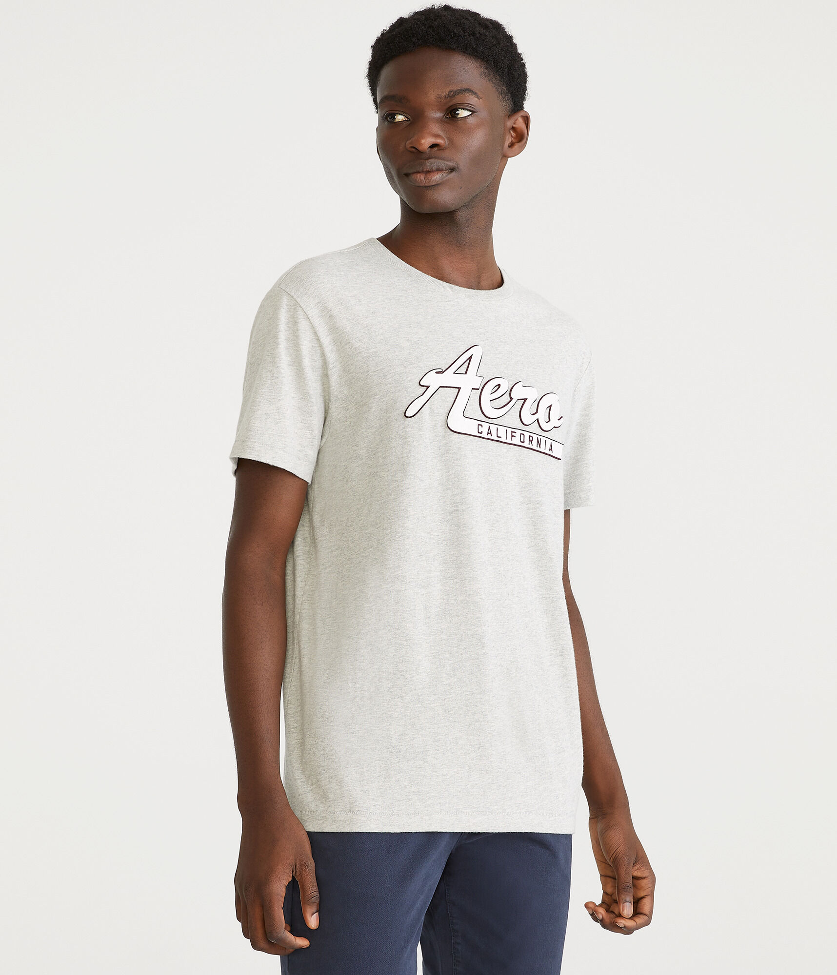 Aero California Script Appliqué Graphic Tee