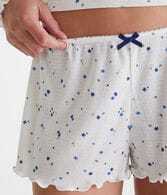 Printed Knit Sleep Shorts