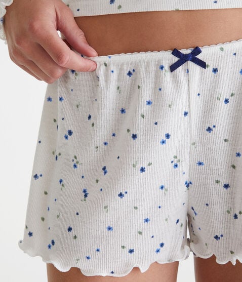 Printed Knit Sleep Shorts Printed Knit Sleep Shorts