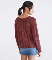 Wear 2 Ways Oversized Cable Sweater