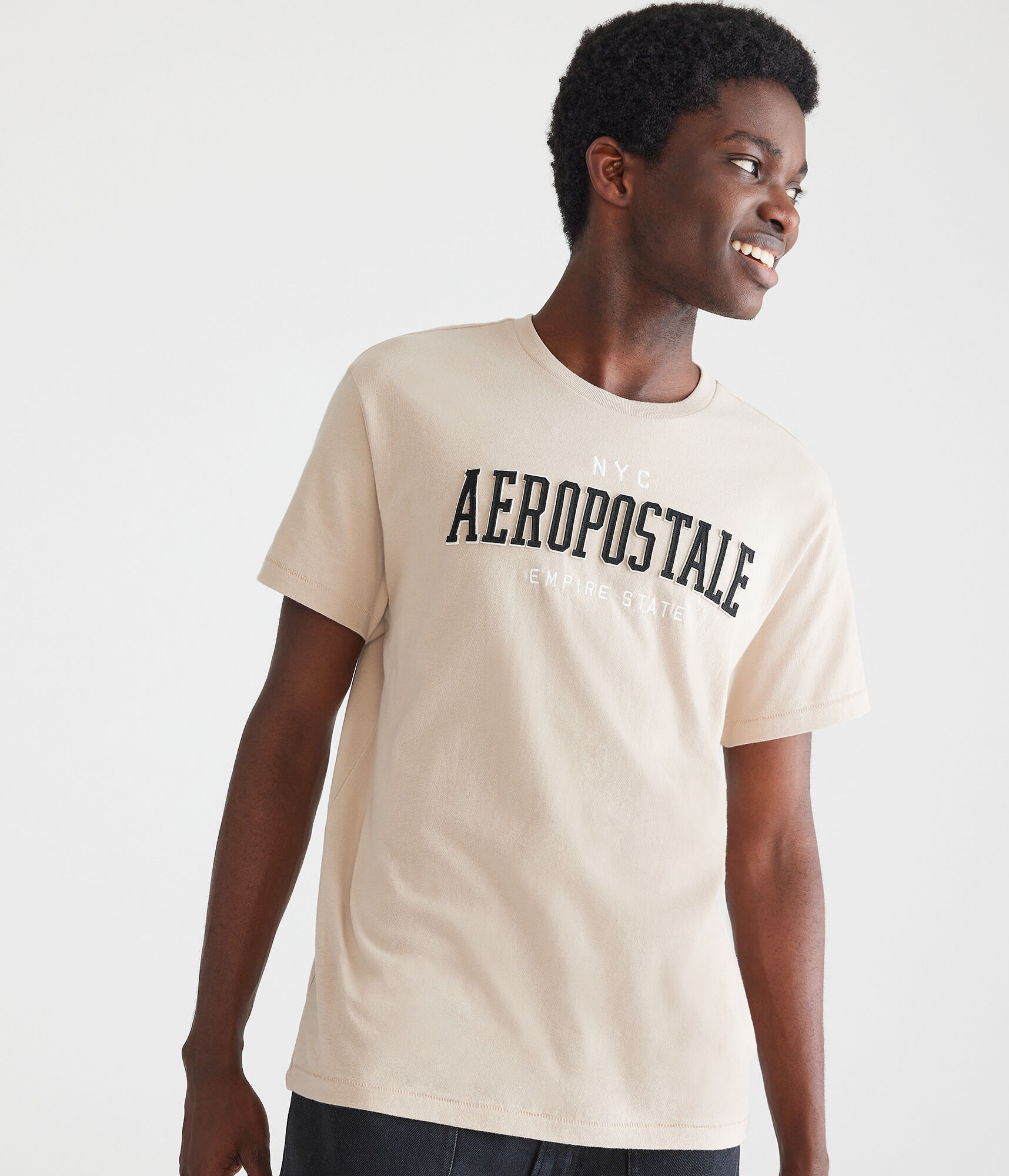 Aeropostale Empire State Appliqu&eacute; Graphic Tee