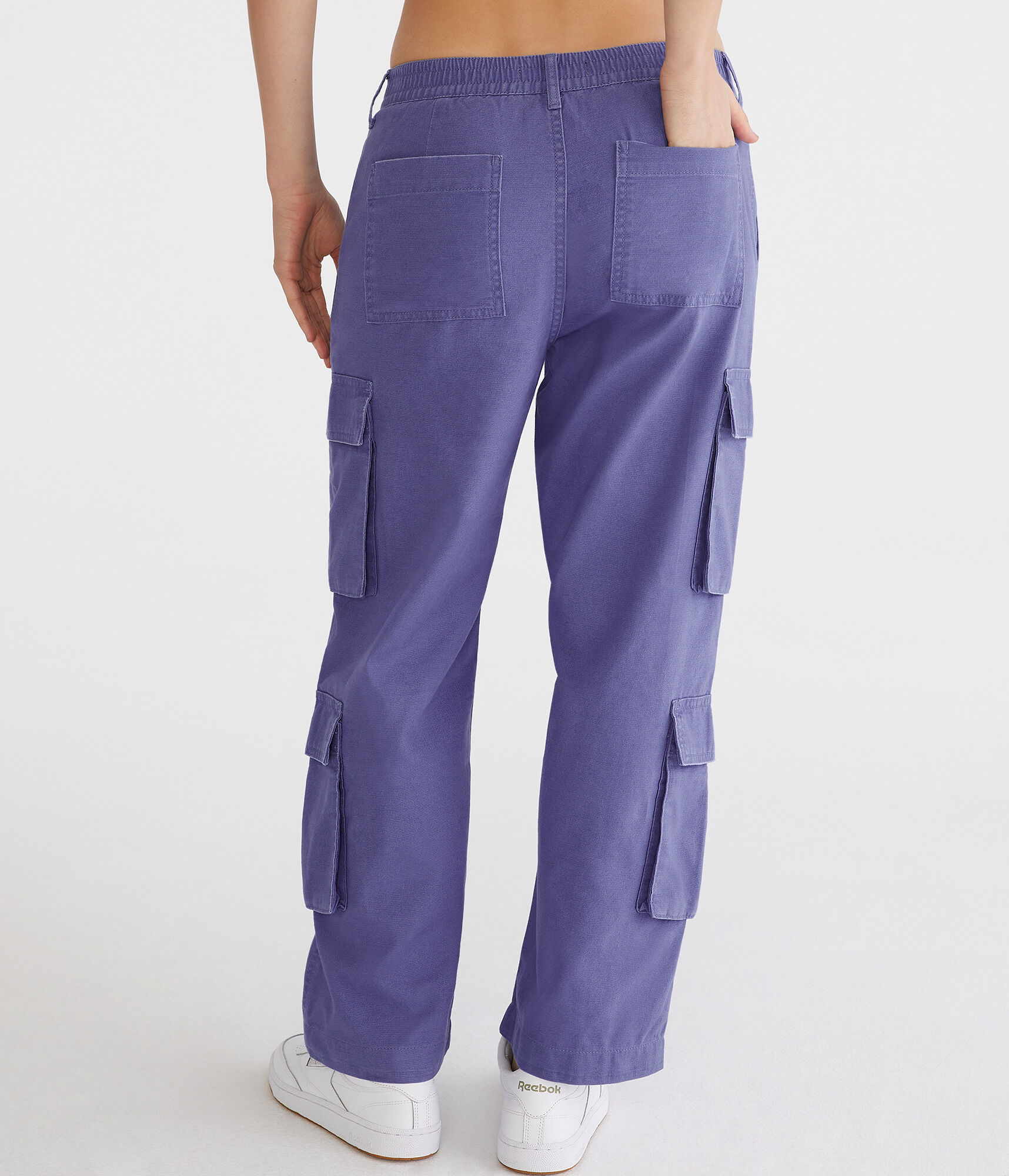 Double-Pocket Cropped Utility Cargo Pants