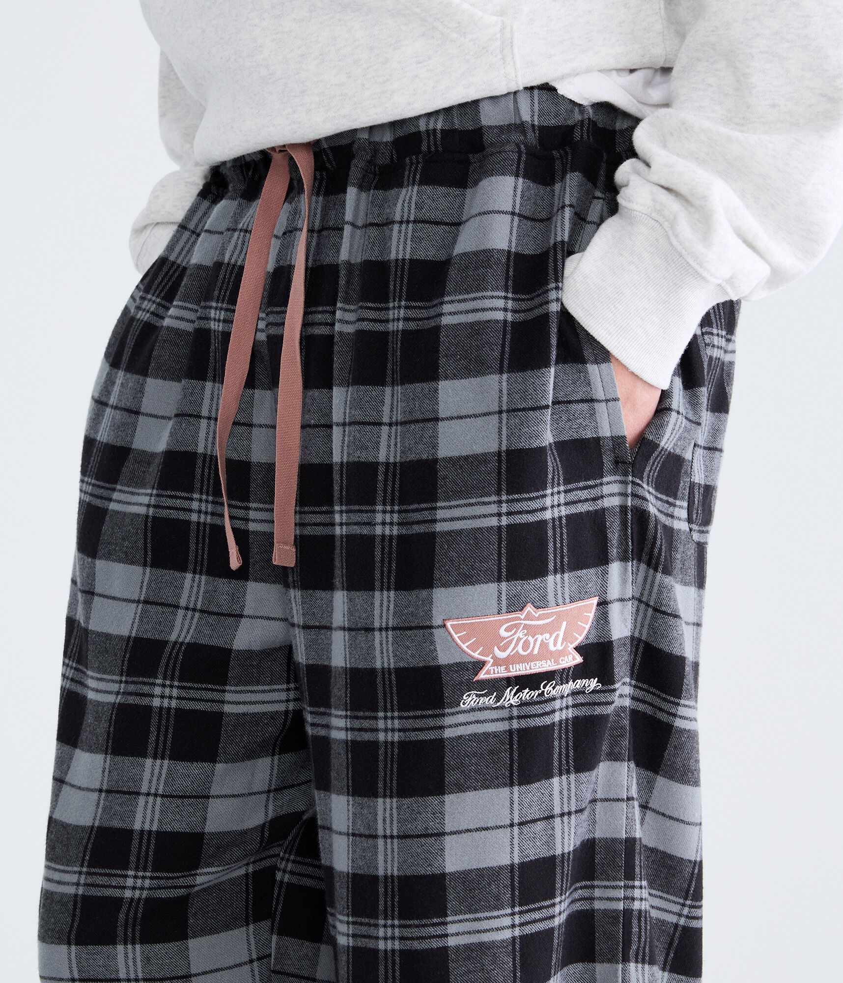 Ford Motor Company Plaid Flannel Baggy Sleep Pants
