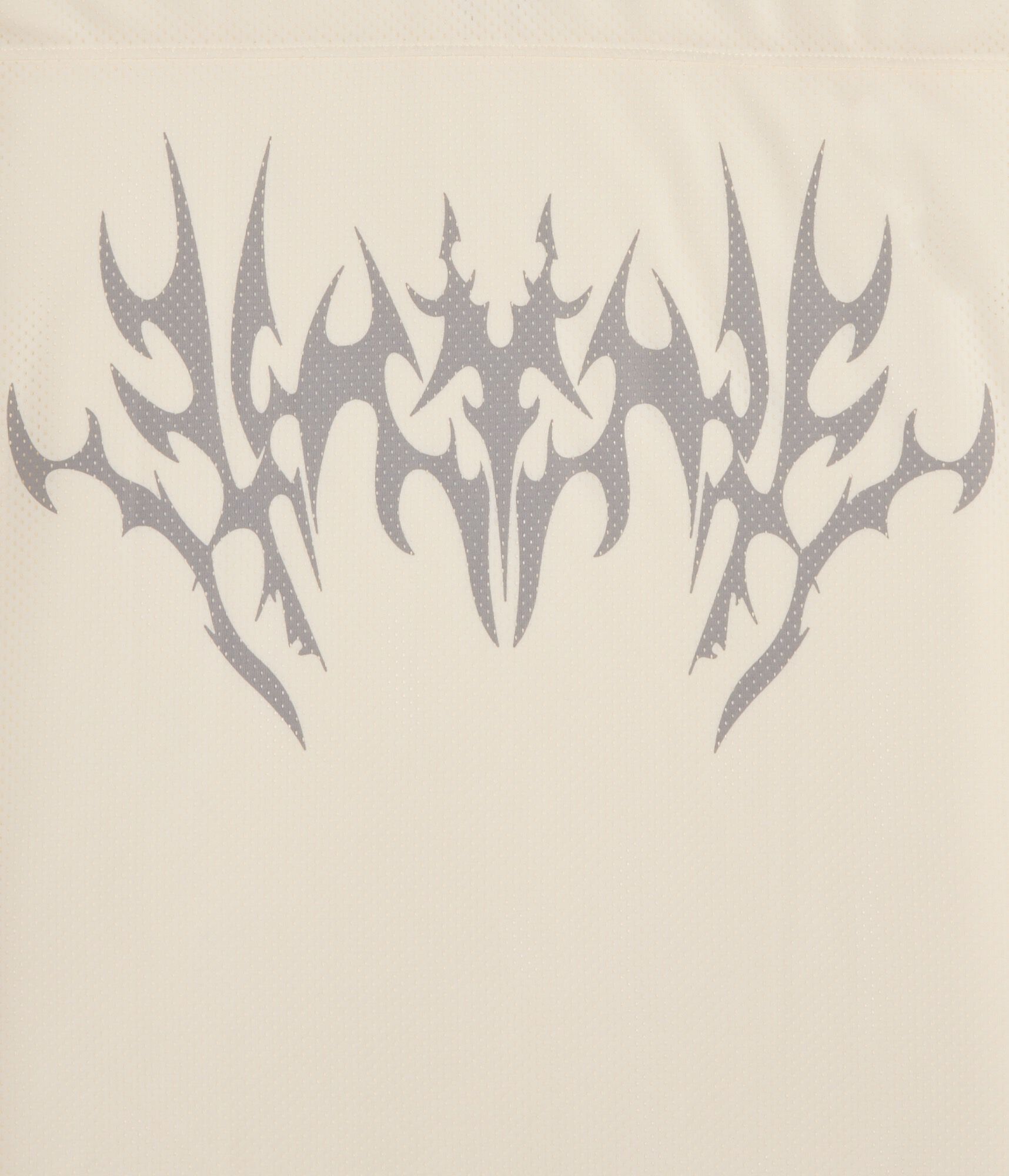 Tattoo V-Neck Relaxed Mesh Top