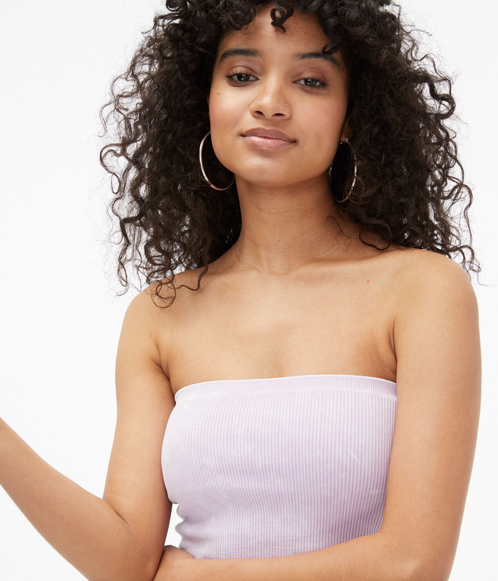 Seriously Soft Acid Wash Seamless Cropped Tube Top