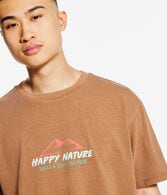 Happy Nature Washed Loose Fit Graphic Tee