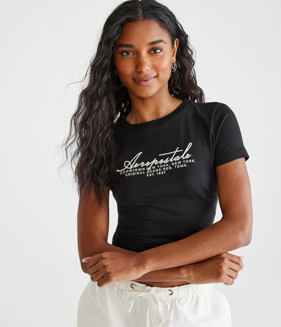 Aeropostale Script Foil Graphic Tee