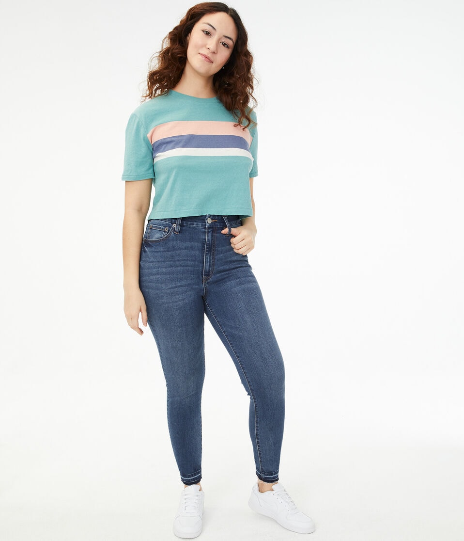 Premium Seriously Stretchy Super High-Rise Slim & Thick Curvy Ankle Jegging