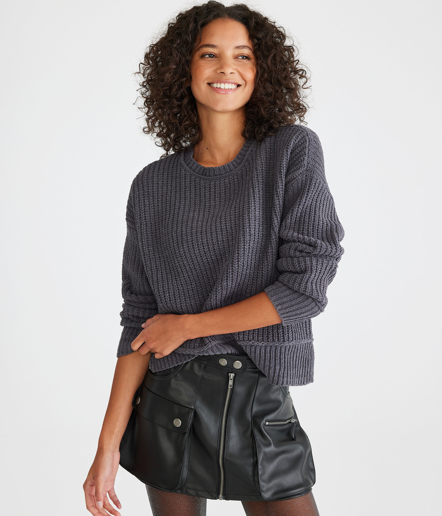 Chenille Crew Sweater