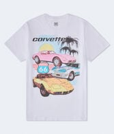 Corvette Route 66 Oversized Graphic Tee