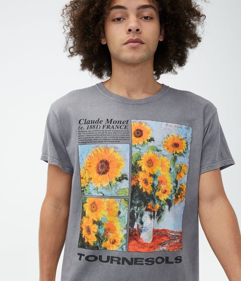 Monet's Sunflowers Graphic Tee