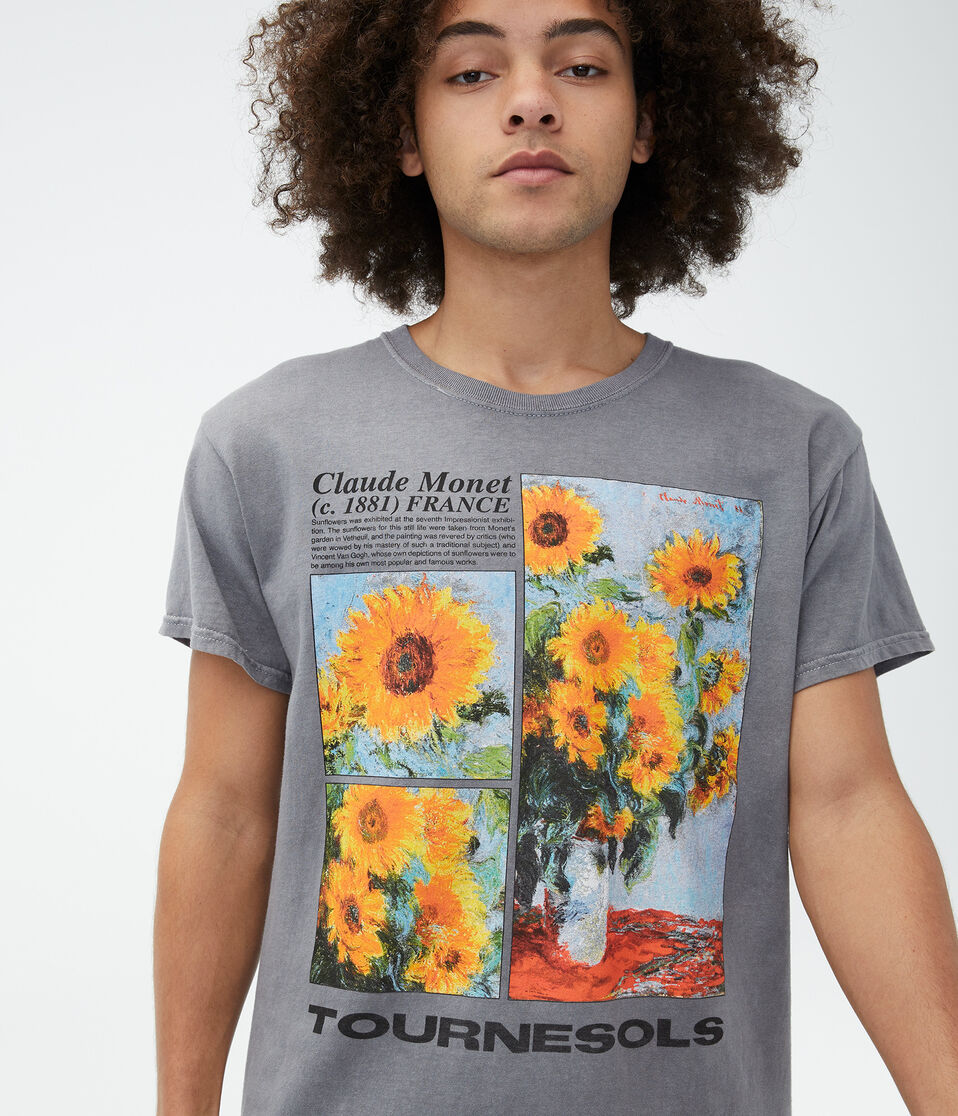 Monet's Sunflowers Graphic Tee