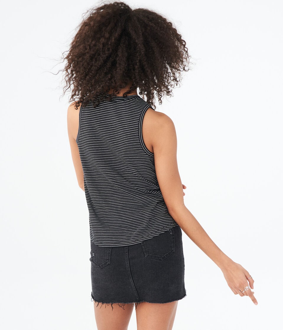 Seriously Soft Striped Floral Tank