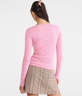 Long Sleeve Aero Logo Graphic Henley
