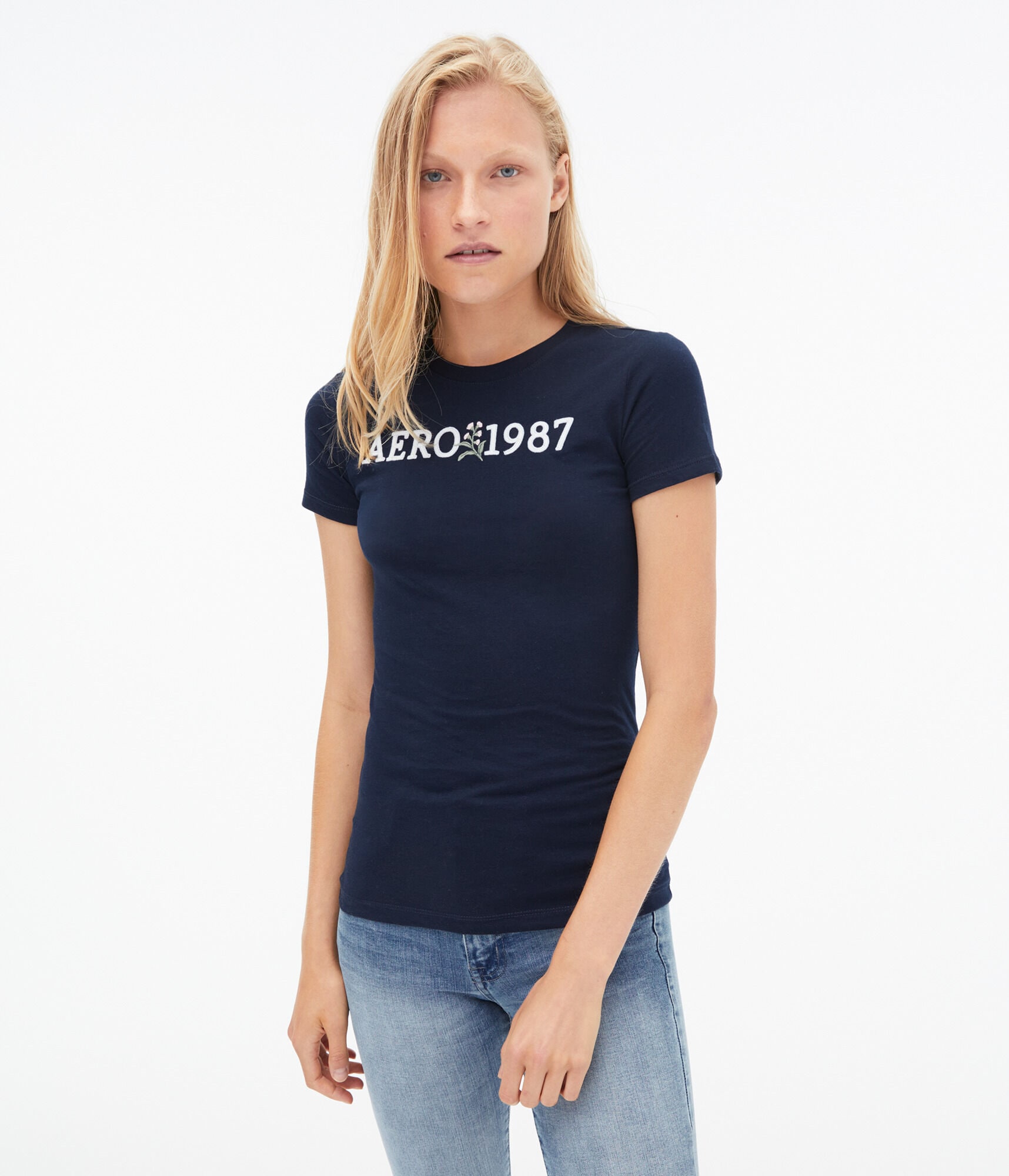 Aero 1987 Floral Graphic Tee