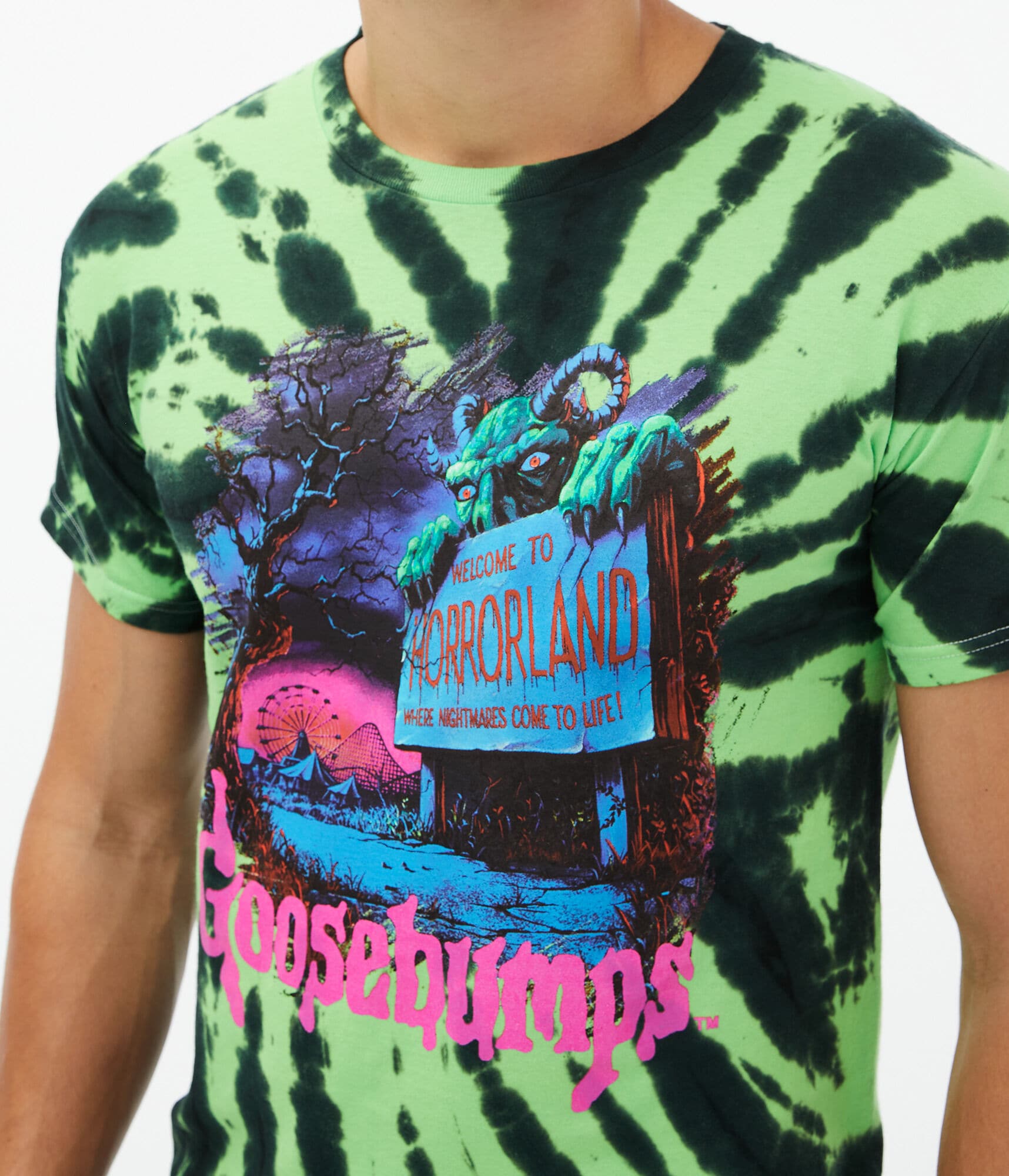 goosebumps tie dye shirt