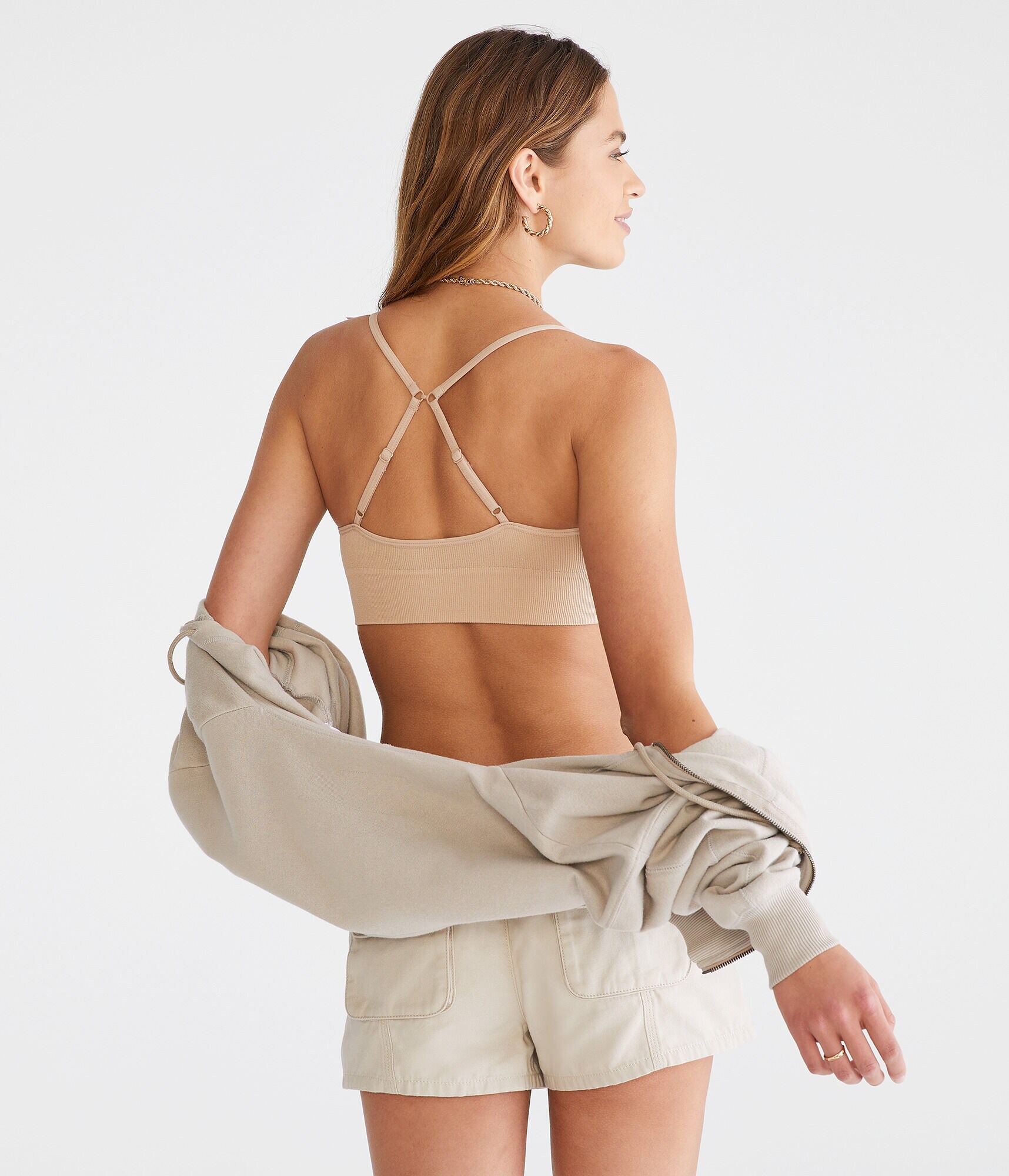 Wear 2 Ways Seamless Ribbed Bralette