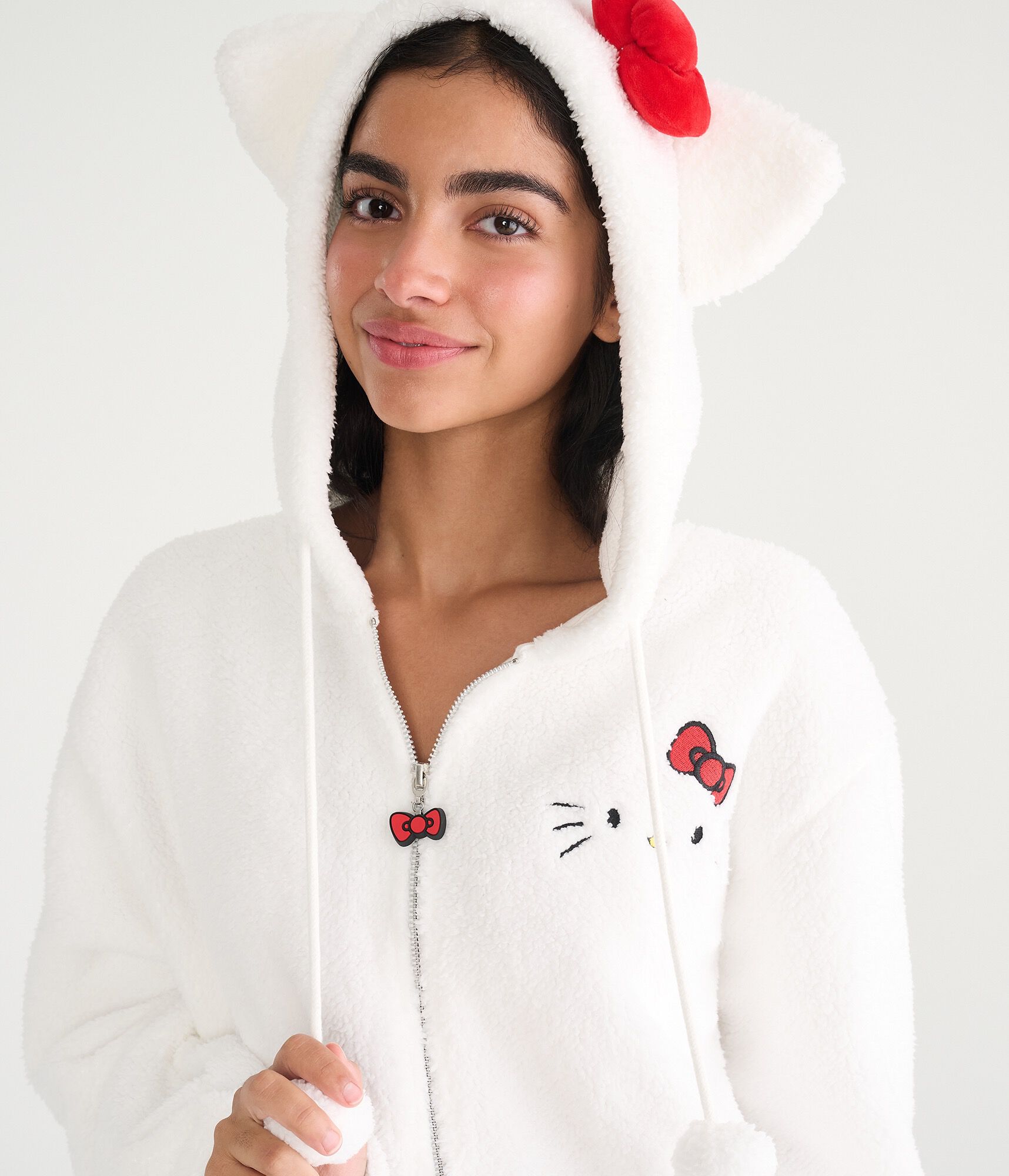 Hello Kitty Sherpa Fleece Full-Zip Hoodie