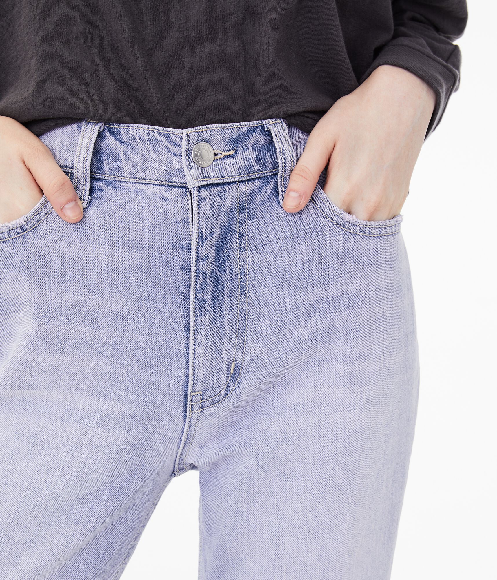 Real Denim High-Rise Ankle Mom Jean