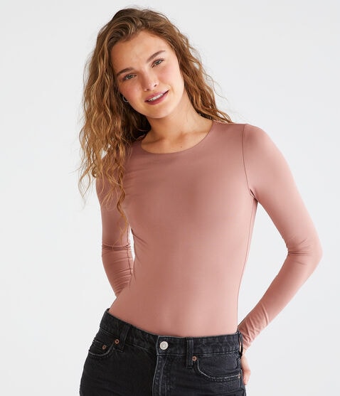 Long Sleeve Seriously Soft Crew-Neck Bodysuit Long Sleeve Seriously Soft Crew-Neck Bodysuit