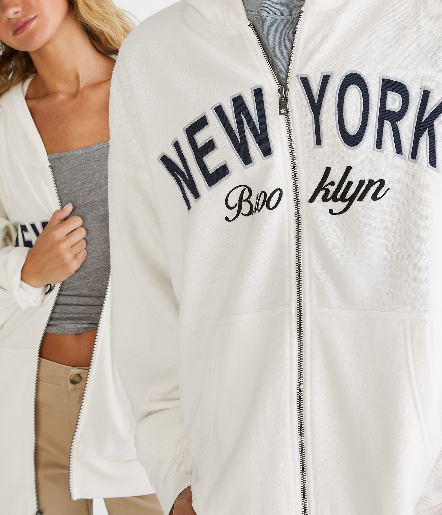 Brooklyn New York Essentials Full-Zip Hoodie