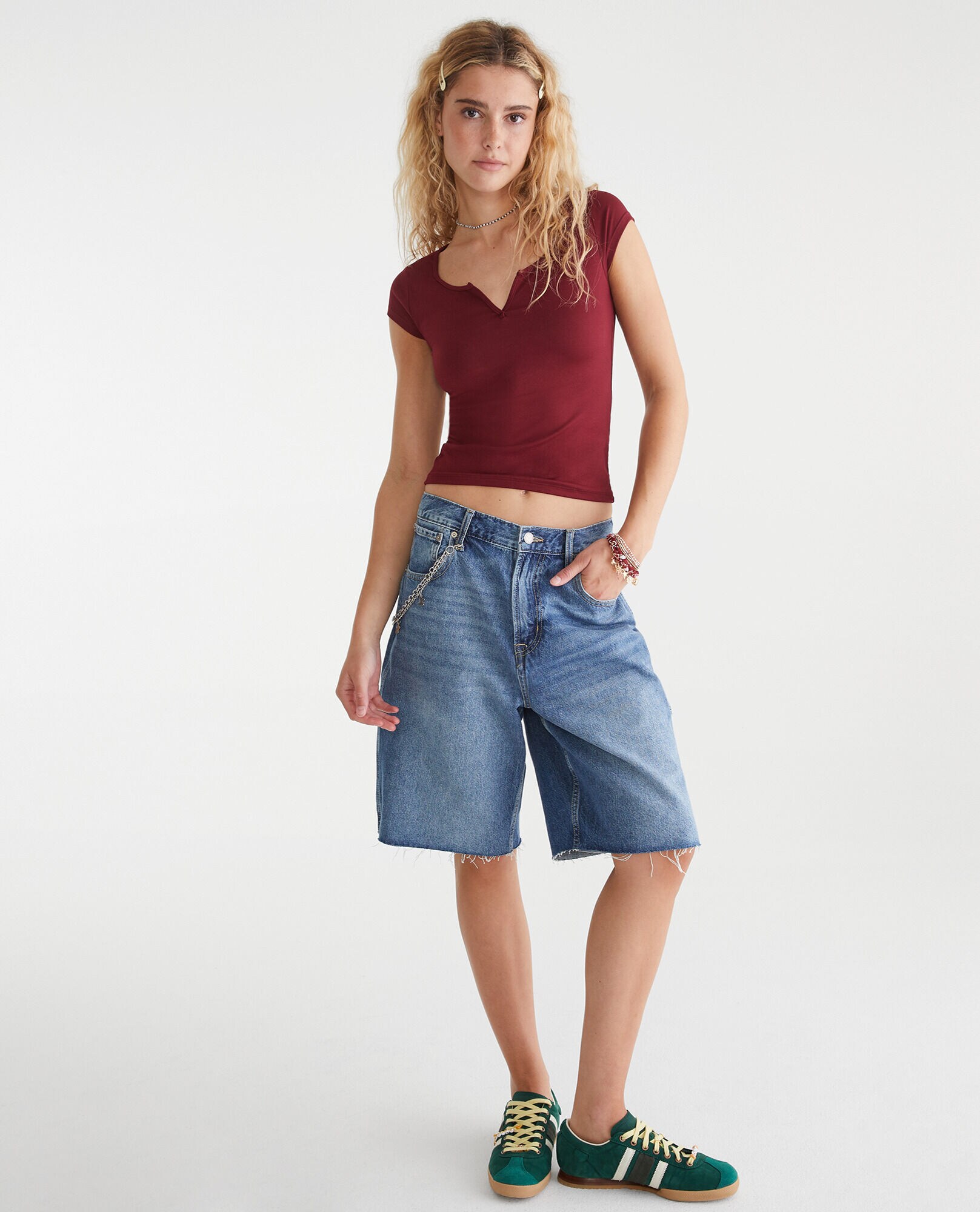 Buttery Soft Notch-Neck Tee