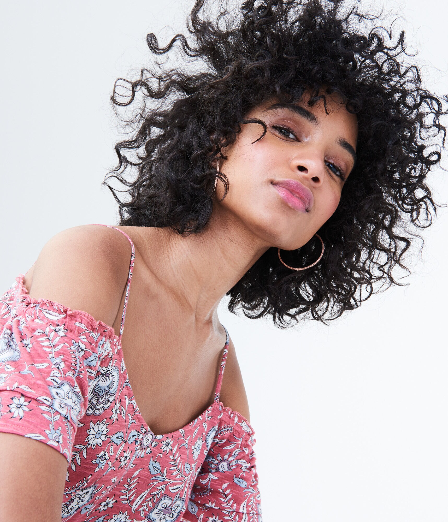 Floral Cold-Shoulder Top