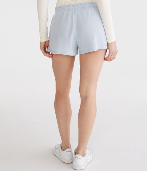 High-Rise Waffle Shorts