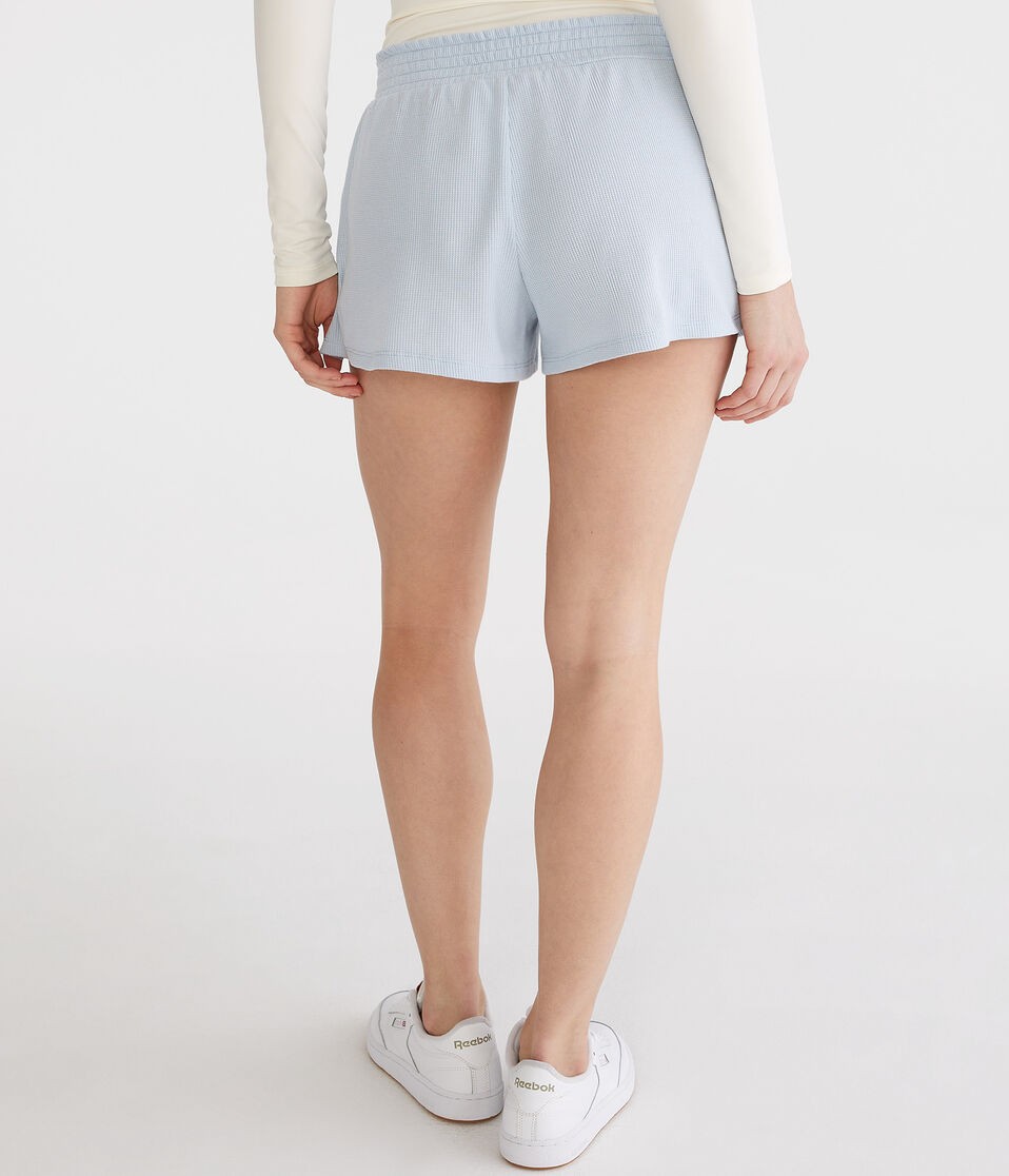 High-Rise Waffle Shorts