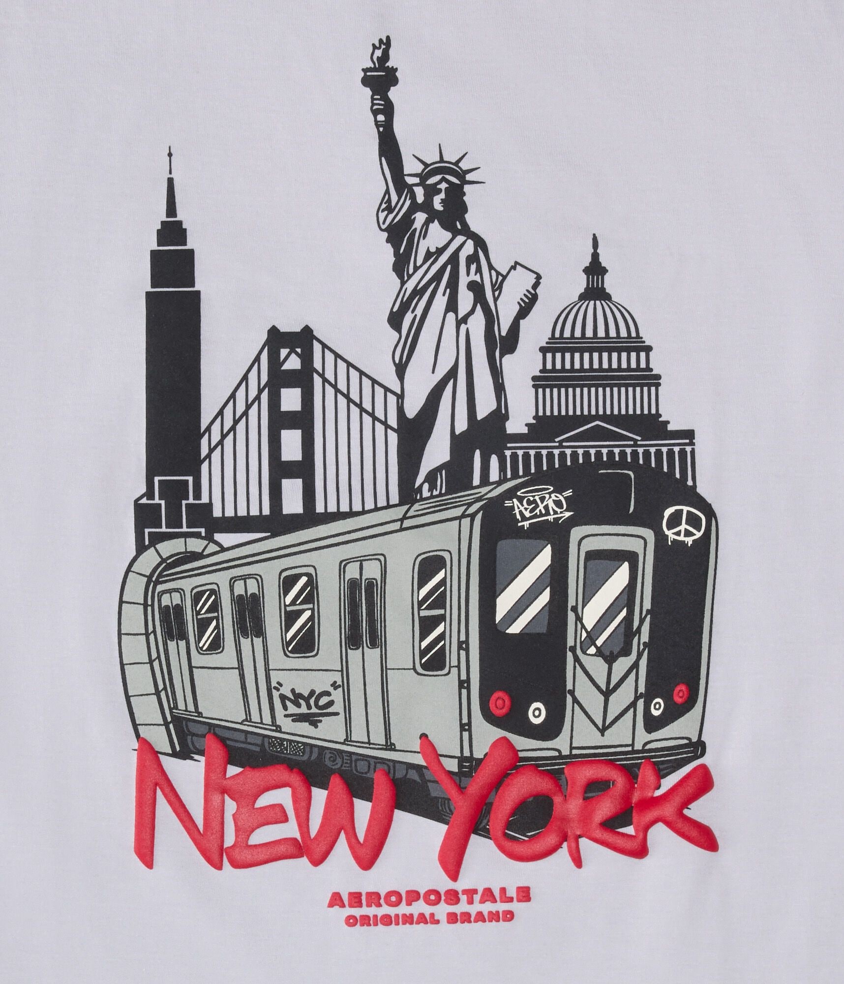 Aero New York Subway Graphic Tee