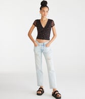 Mid-Rise Straight Ankle Jean